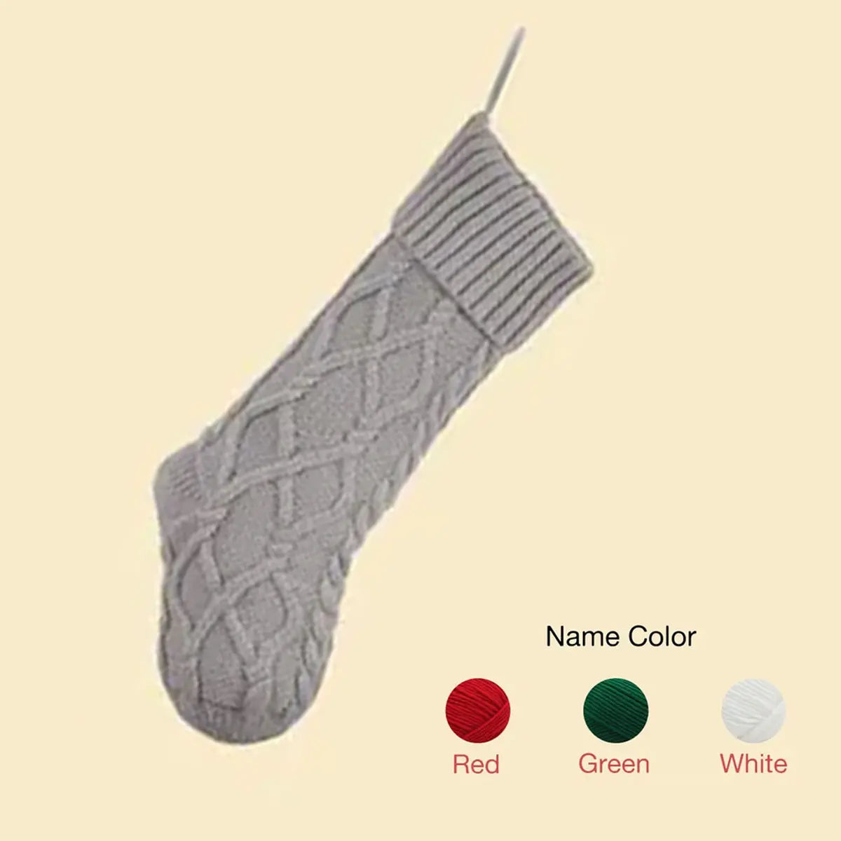 Vintage Personalized Christmas Stocking with Name Embroidery