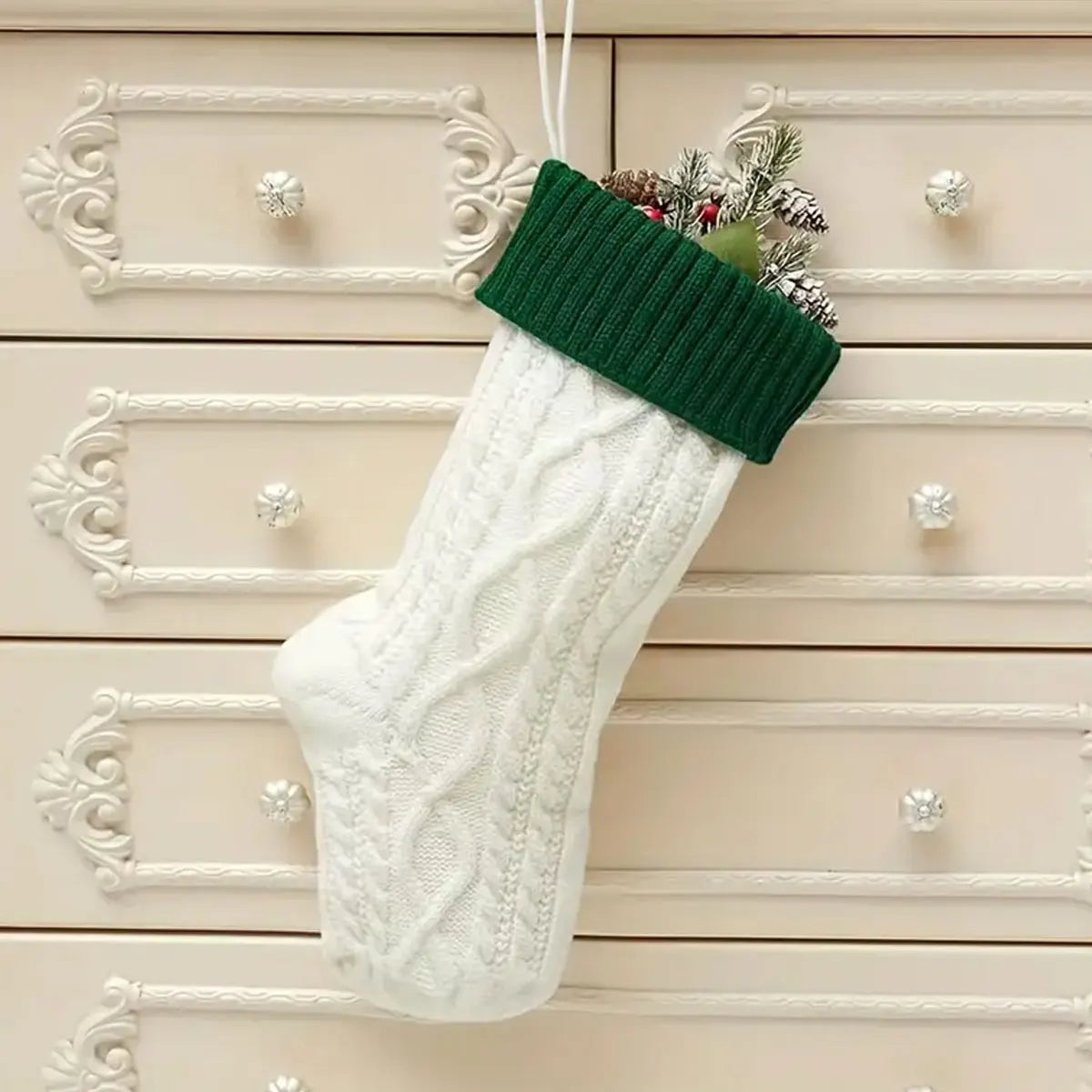 Vintage Personalized Christmas Stocking Custom Name Gift Bag 2025