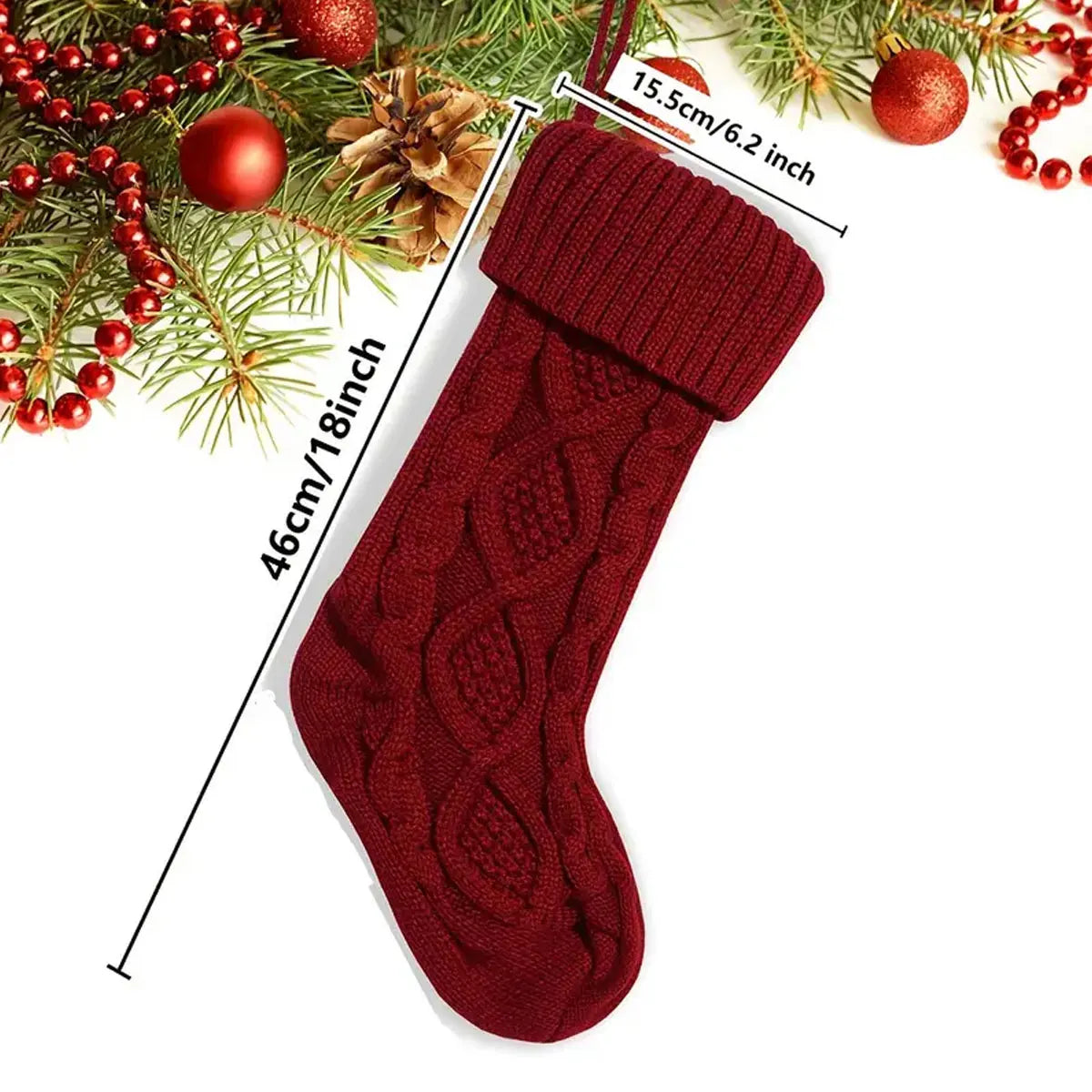 Vintage Personalized Christmas Stocking Custom Name Gift Bag 2025