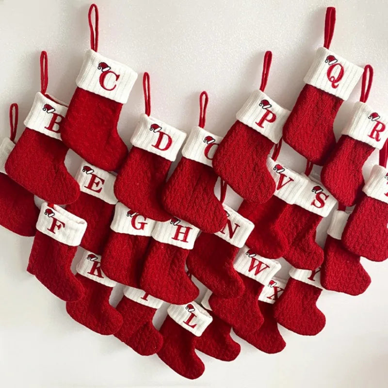 Mini Custom Christmas Stocking Embroidered Name Holiday Gift Socks