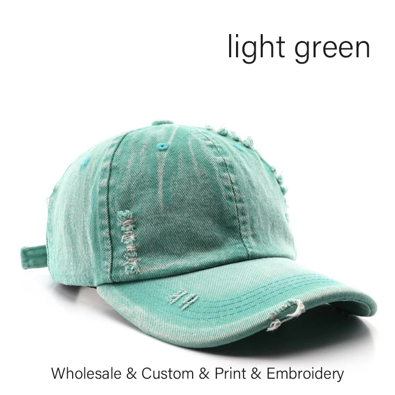 Custom Cap Embroidery Print Baseball Cap for Men and Women