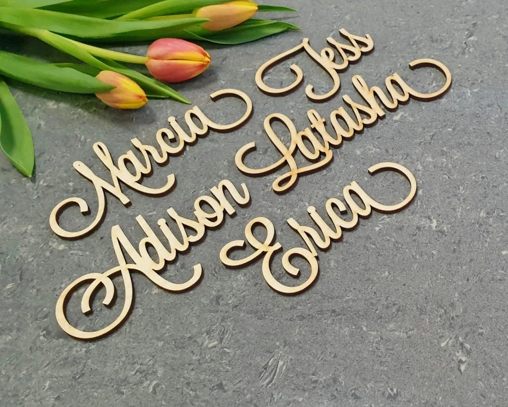 Custom Wooden Menu Pendant - Personalized Name Laser Engraved DIY Premium Decor for Dining, Home & Elegant Gifts, Unique Design