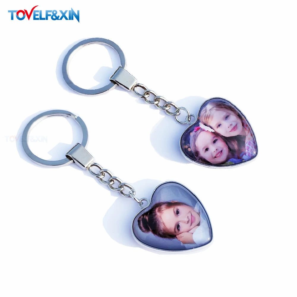 Personalized Photo Pendants Custom Keychain Photo of Your Baby Child Mom Dad Grandparent Loved One Gift for Family Member Gift
