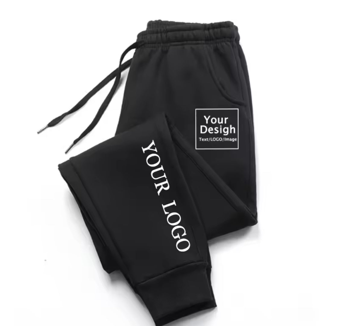 New Custom Logo Long Pants Men