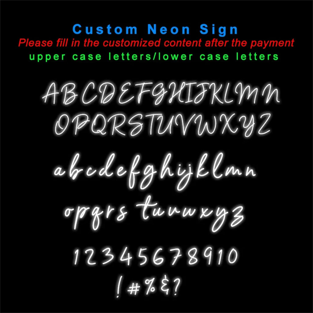 Custom LED Neon Sign USB Dimmable Personalized Name | Perfect Decorative Wall Lighting for Bedroom Home Party Wedding Gifts