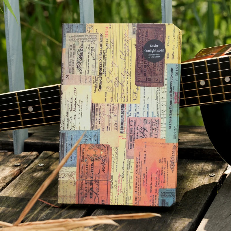 A5 Creative Stationery Vintage Notebook Diary Planner Journal Sketchbook Notepad Soft Kraft Paper Notebooks Gift European Retro