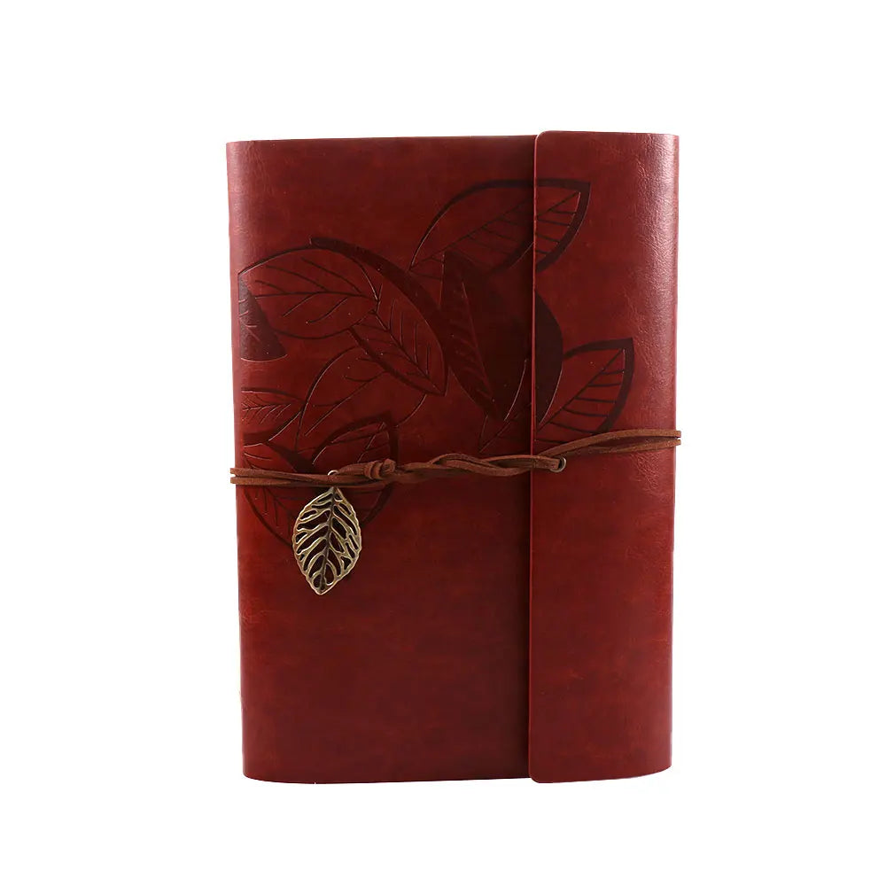 Office Student Gift Sketchbook Loose leaf Journal Kraft Notepad Vintage Notebook Paper Replaceable Spiral Note Book PU Leather