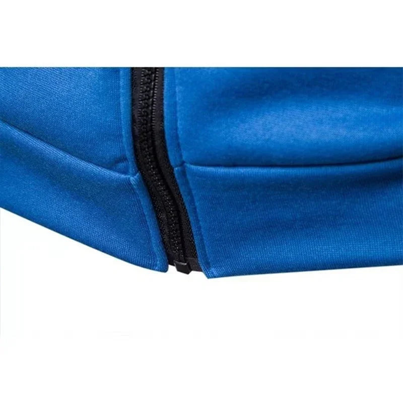 New Customized Fashion Men's Hoodie Casual Zipper Jacket Cotton Wool Warm Hoodie Sportswear High Quality Hip Hop Sportswear