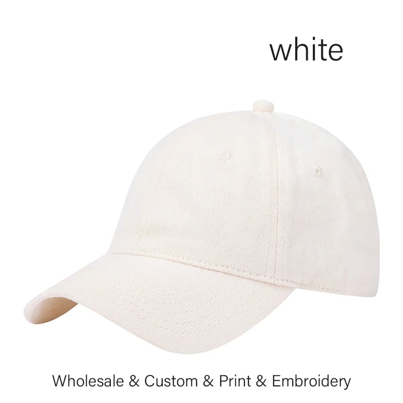 SLECKTON Custom Logo Baseball Cap for Men and Women Embroidery Logo Design Brand DIY Picture Print Deepen The Cap Wholesale