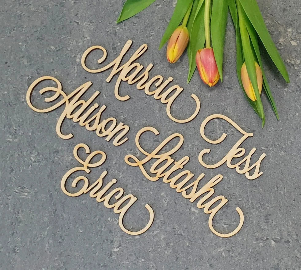 Custom Wooden Menu Pendant - Personalized Name Laser Engraved DIY Premium Decor for Dining, Home & Elegant Gifts, Unique Design