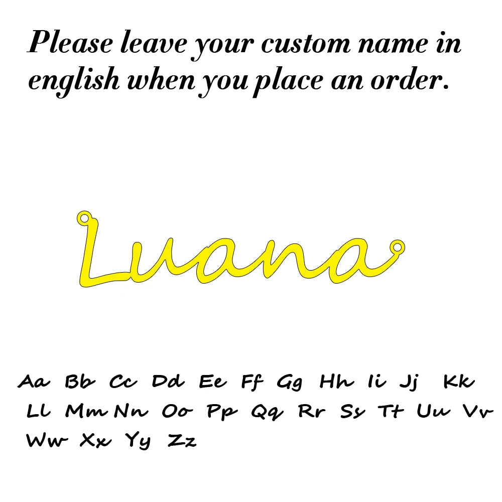 Personalized Custom Name Shoe-buckle Stainless Steel Gift For Women Boyfriend Girlfriend Family Wedding Jewelry Gift