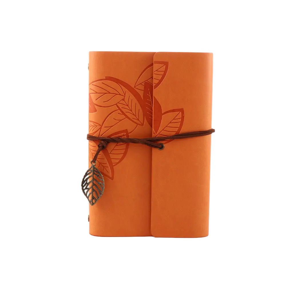 Office Student Gift Sketchbook Loose leaf Journal Kraft Notepad Vintage Notebook Paper Replaceable Spiral Note Book PU Leather