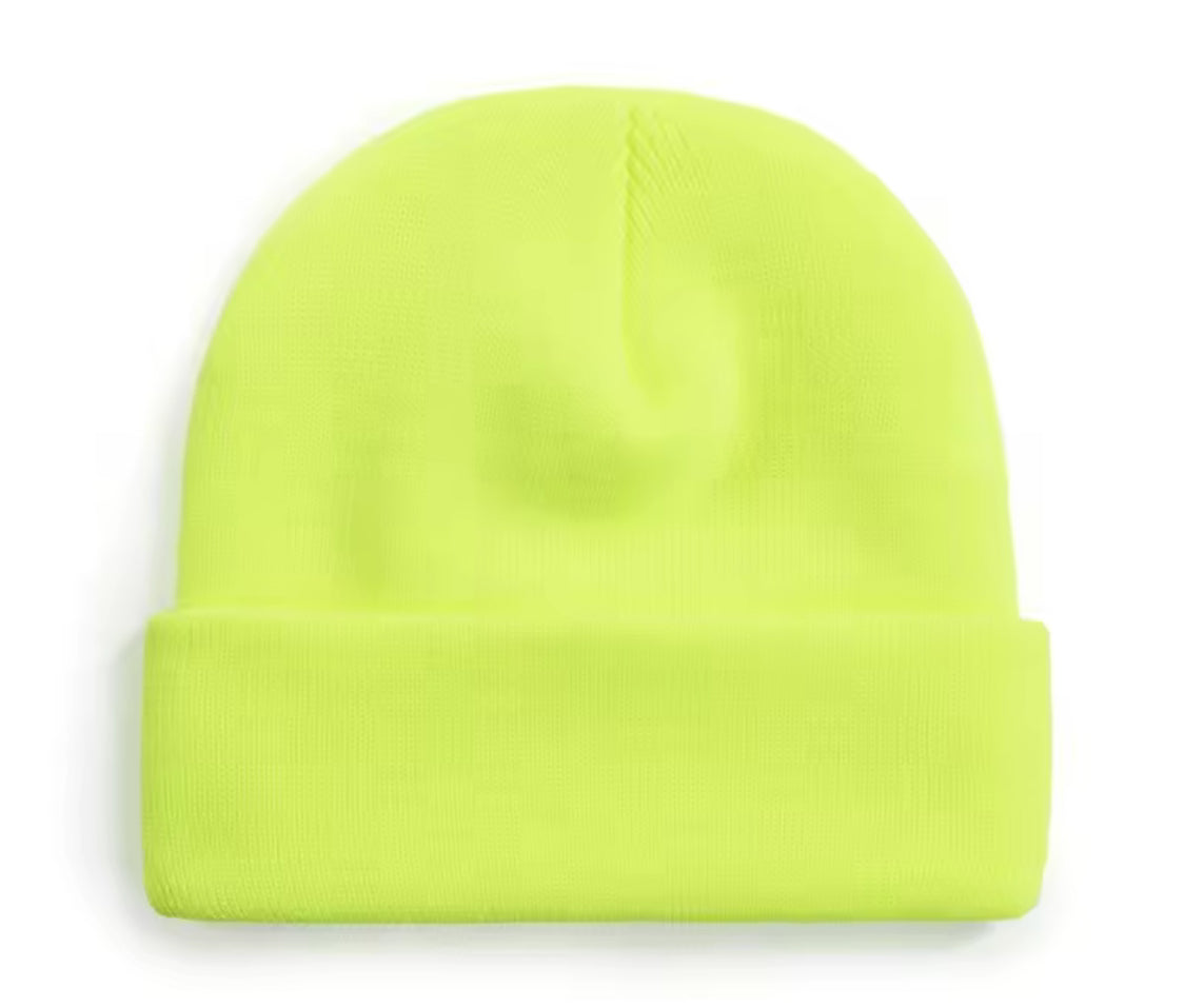 Custom Logo Knitted Beanie – Unisex Winter Hat with Ear Protection