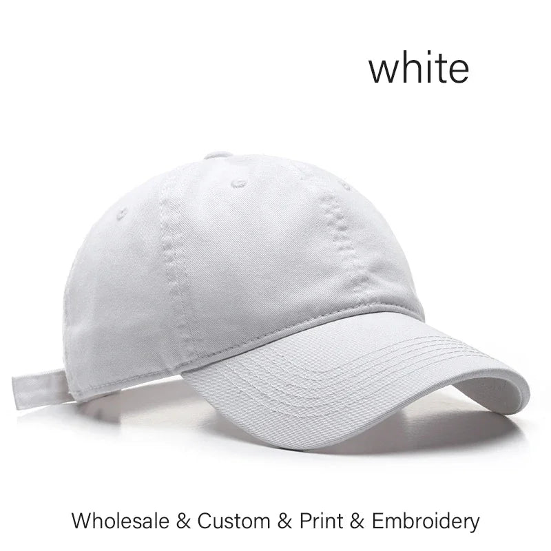 Custom Hat LOGO Embroidery Baseball Cap for Women and Men Picture DIY Print Fashion Summer Sun Hat High-quality Unisex