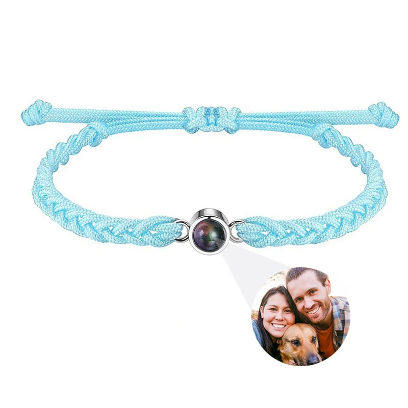 Custom Bracelets with Photos Projection Bracelet with Picture inside Picture Bracelet Personalized Photo Memorial Gifts for Him