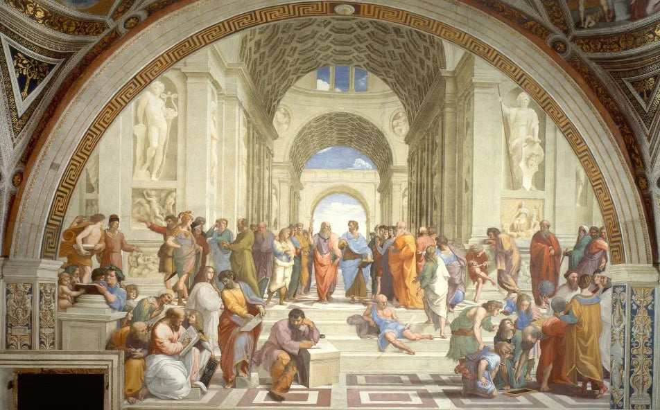 Famous Painting Art School of Athens by Raphael, Posters and Prints on Canvas Wall Art Pictures