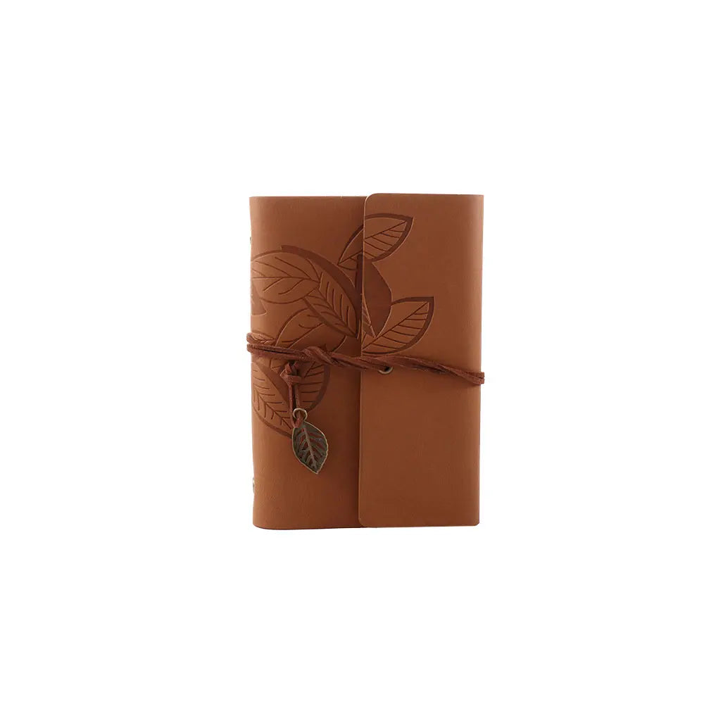 Office Student Gift Sketchbook Loose leaf Journal Kraft Notepad Vintage Notebook Paper Replaceable Spiral Note Book PU Leather