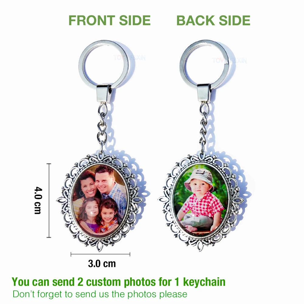 Personalized Photo Pendants Custom Keychain Photo of Your Baby Child Mom Dad Grandparent Loved One Gift for Family Member Gift