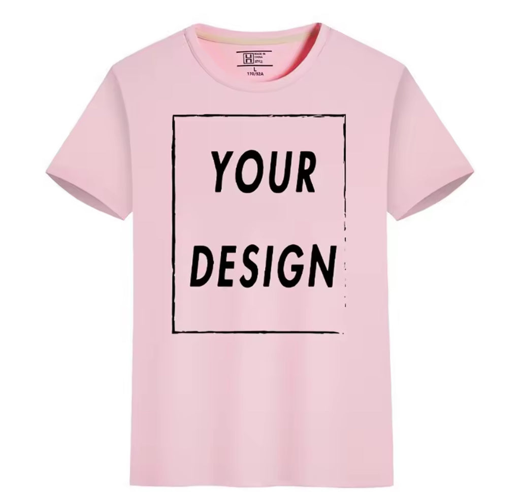 Custom Quick-Dry T-Shirt with Logo & Text – Unisex Short Sleeve