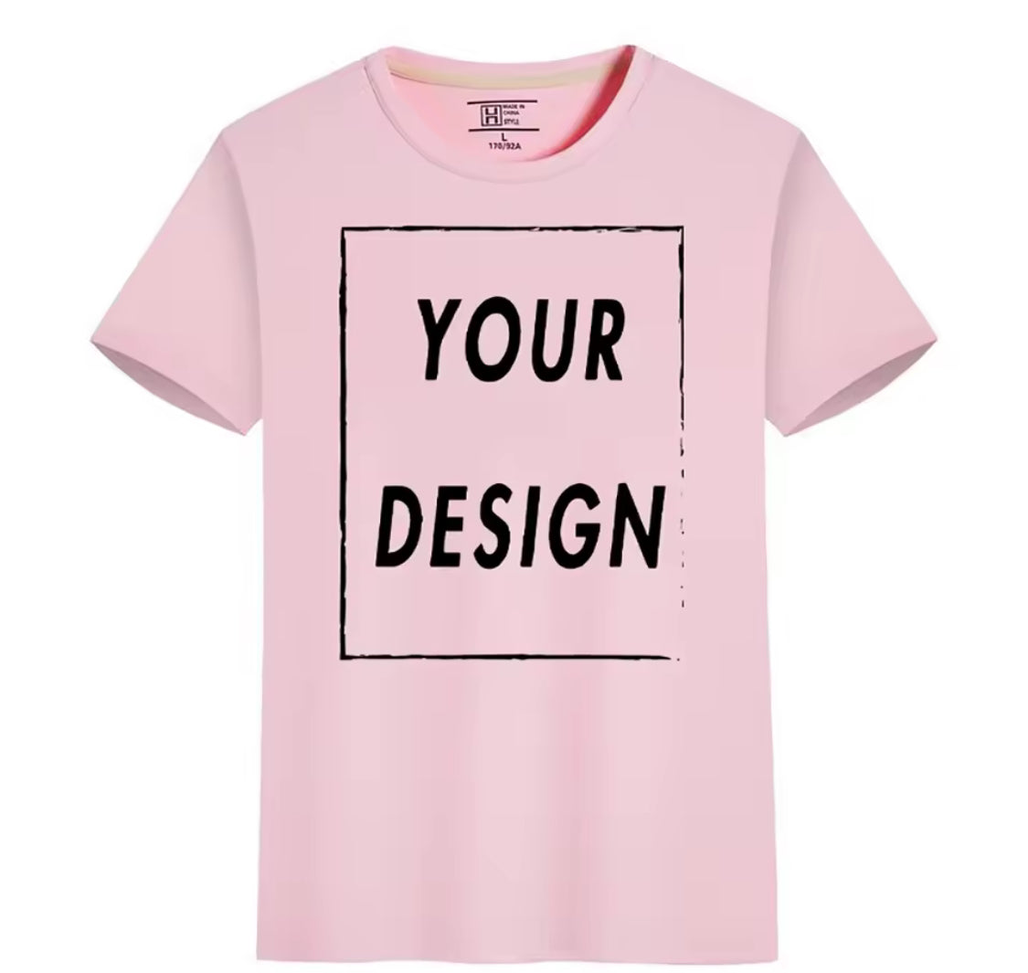 Custom Quick-Dry T-Shirt with Logo & Text – Unisex Short Sleeve