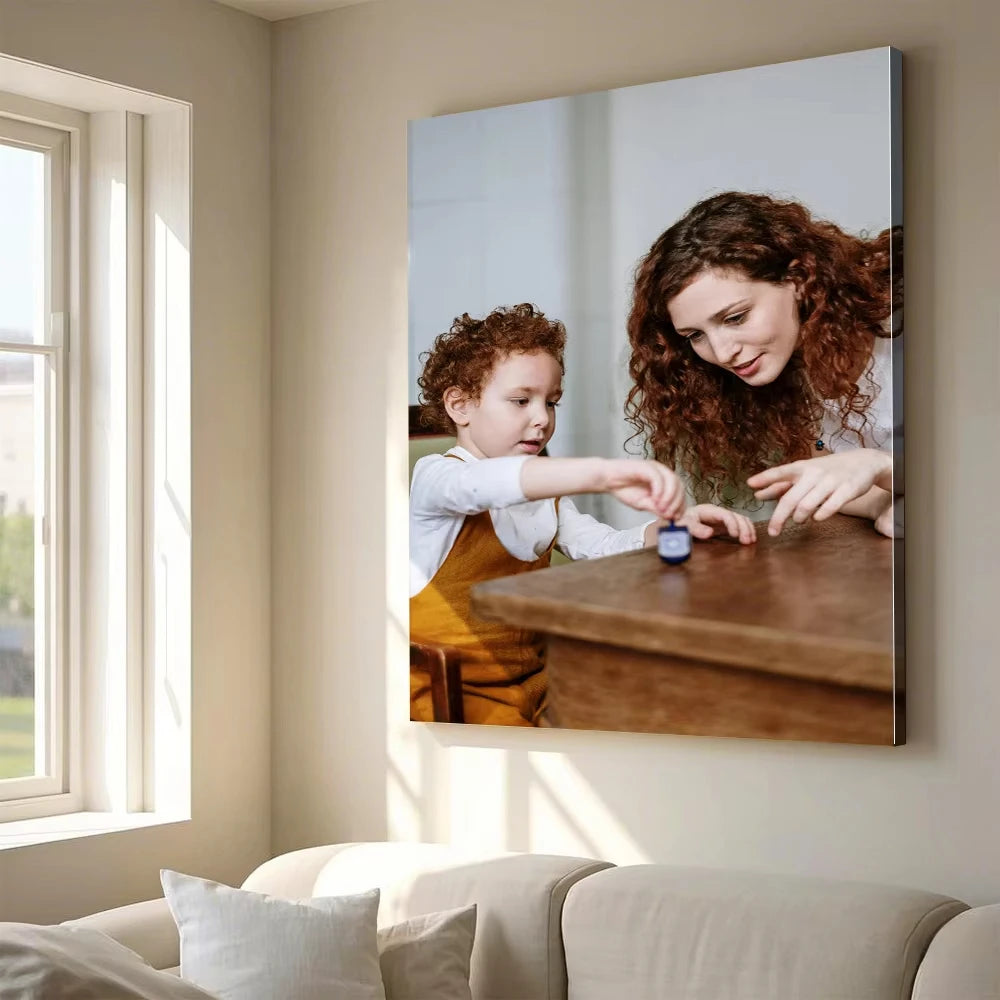 Custom Canvas Painting Wedding Family Life Photos Personalized Posters Wall Art Custom Holiday Birthday Gifts Room Decor