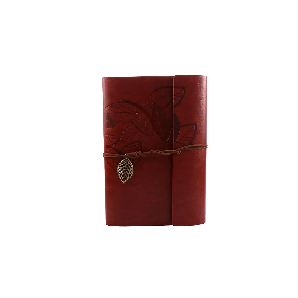 Office Student Gift Sketchbook Loose leaf Journal Kraft Notepad Vintage Notebook Paper Replaceable Spiral Note Book PU Leather