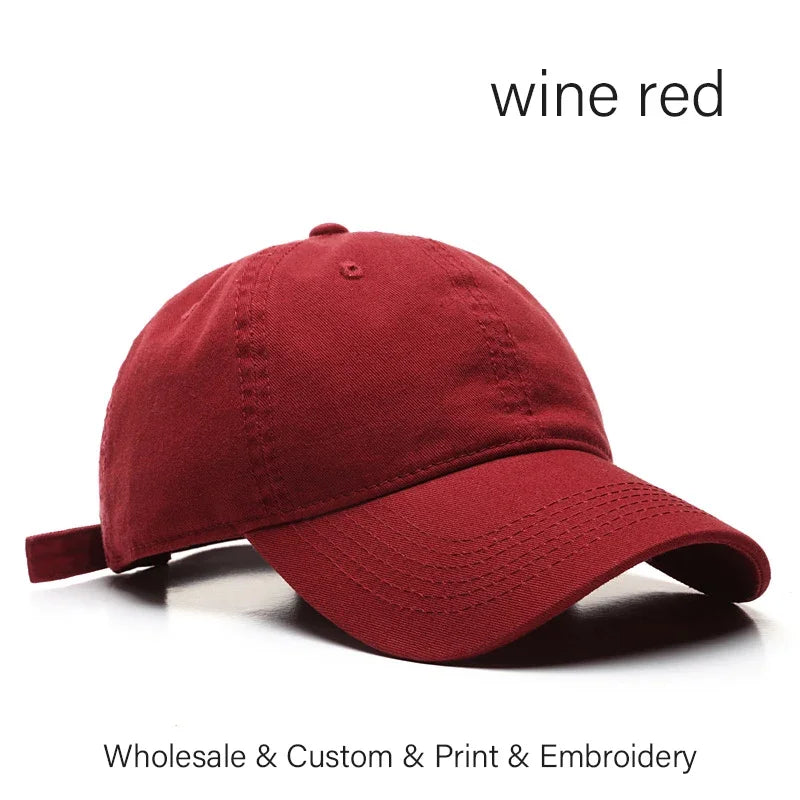 Custom Hat LOGO Embroidery Baseball Cap for Women and Men Picture DIY Print Fashion Summer Sun Hat High-quality Unisex