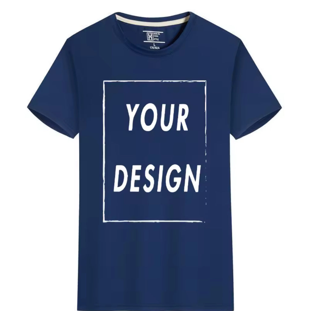 Custom Quick-Dry T-Shirt with Logo & Text – Unisex Short Sleeve