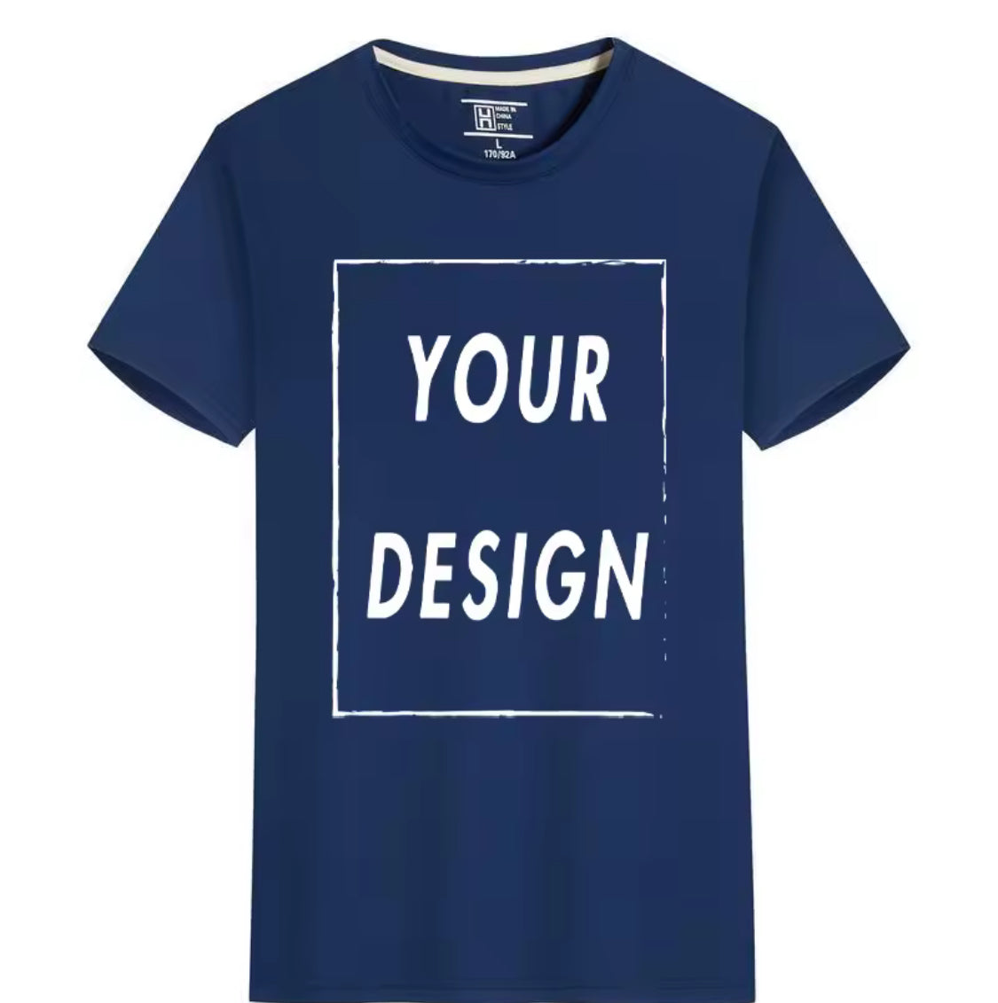 Custom Quick-Dry T-Shirt with Logo & Text – Unisex Short Sleeve