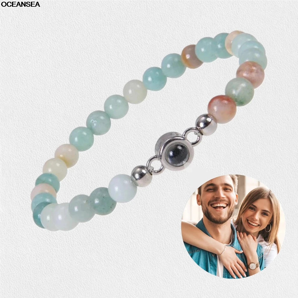 Custom Bracelet with Picture inside Personalized Projection Bracelets with Photos Picture Bracelet Personalized Memorial Gifts