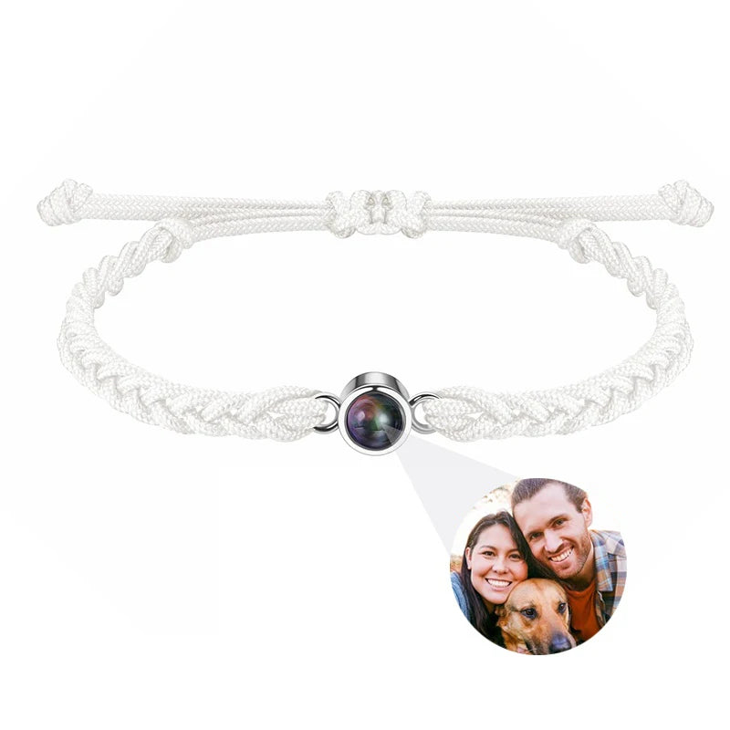 Custom Bracelets with Photos Projection Bracelet with Picture inside Picture Bracelet Personalized Photo Memorial Gifts for Him