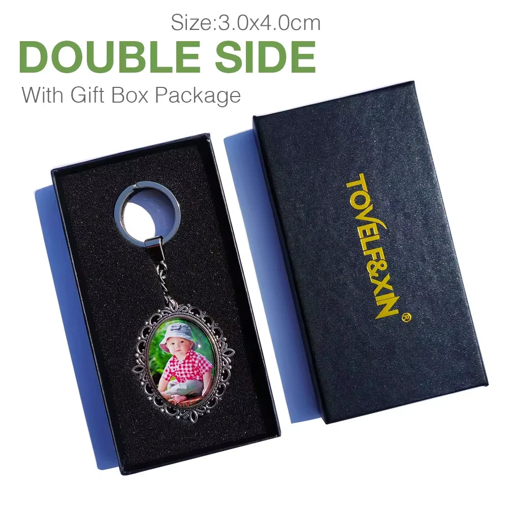 Personalized Photo Pendants Custom Keychain Photo of Your Baby Child Mom Dad Grandparent Loved One Gift for Family Member Gift