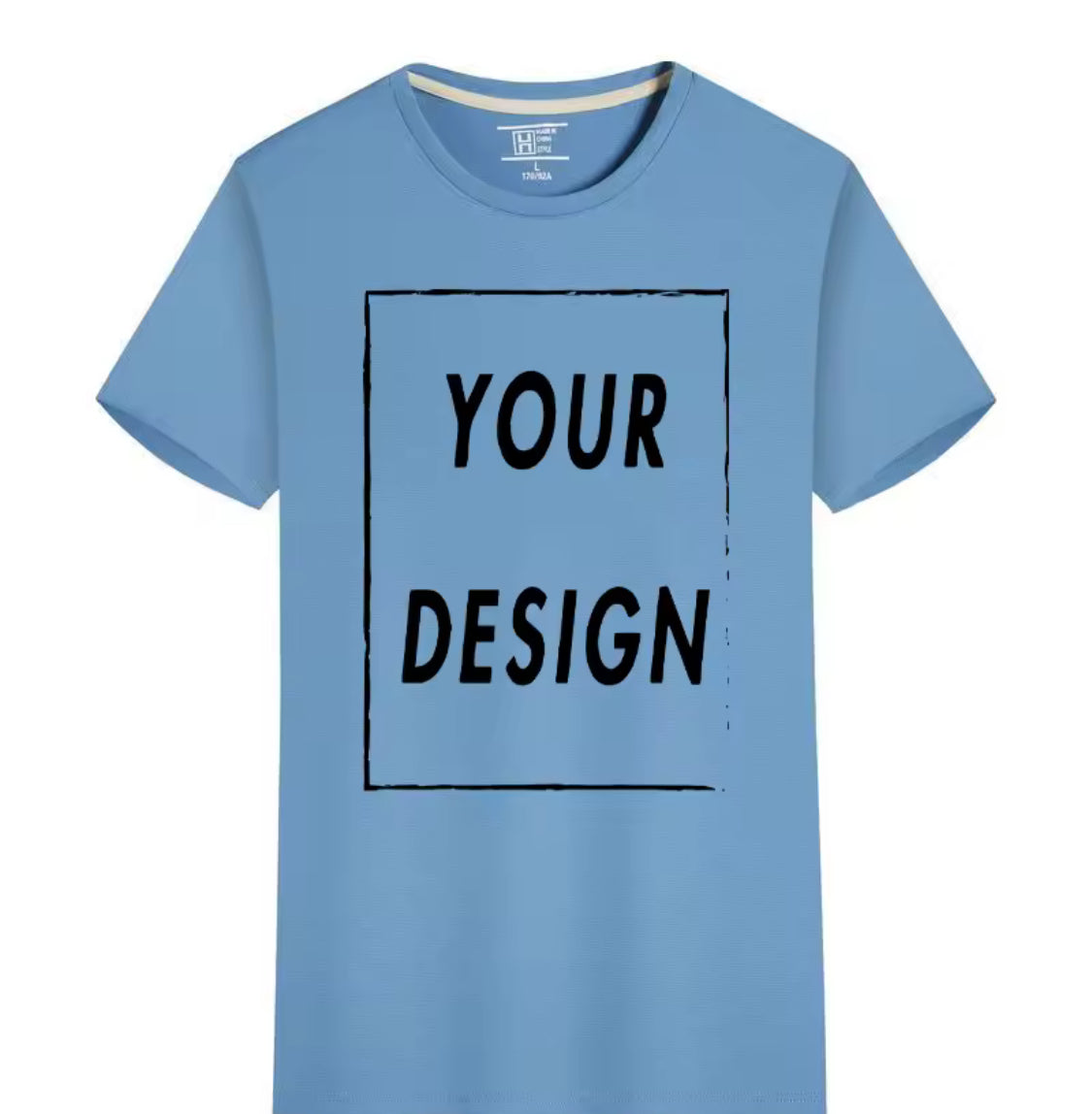 Custom Quick-Dry T-Shirt with Logo & Text – Unisex Short Sleeve