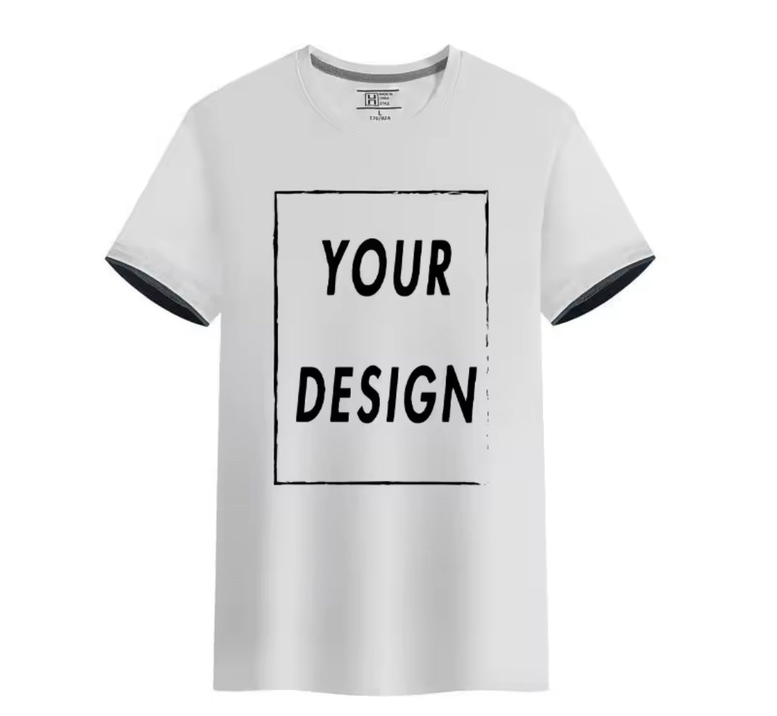 Custom Quick-Dry T-Shirt with Logo & Text – Unisex Short Sleeve