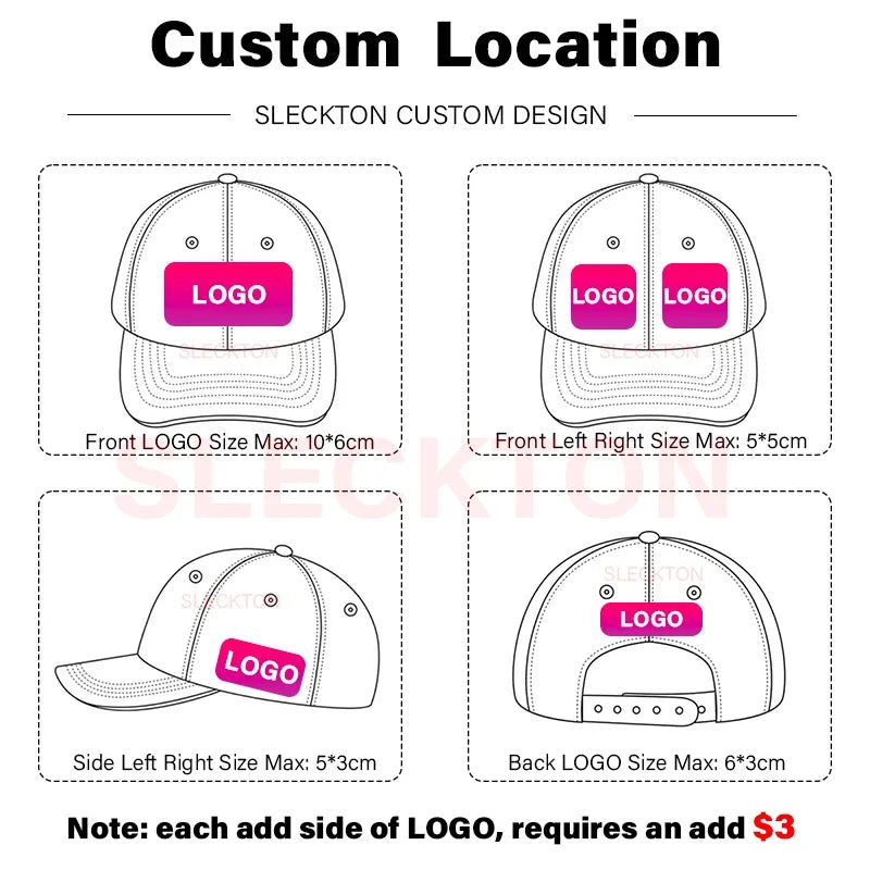 Custom Hat LOGO Embroidery Baseball Cap for Women and Men Picture DIY Print Fashion Summer Sun Hat High-quality Unisex