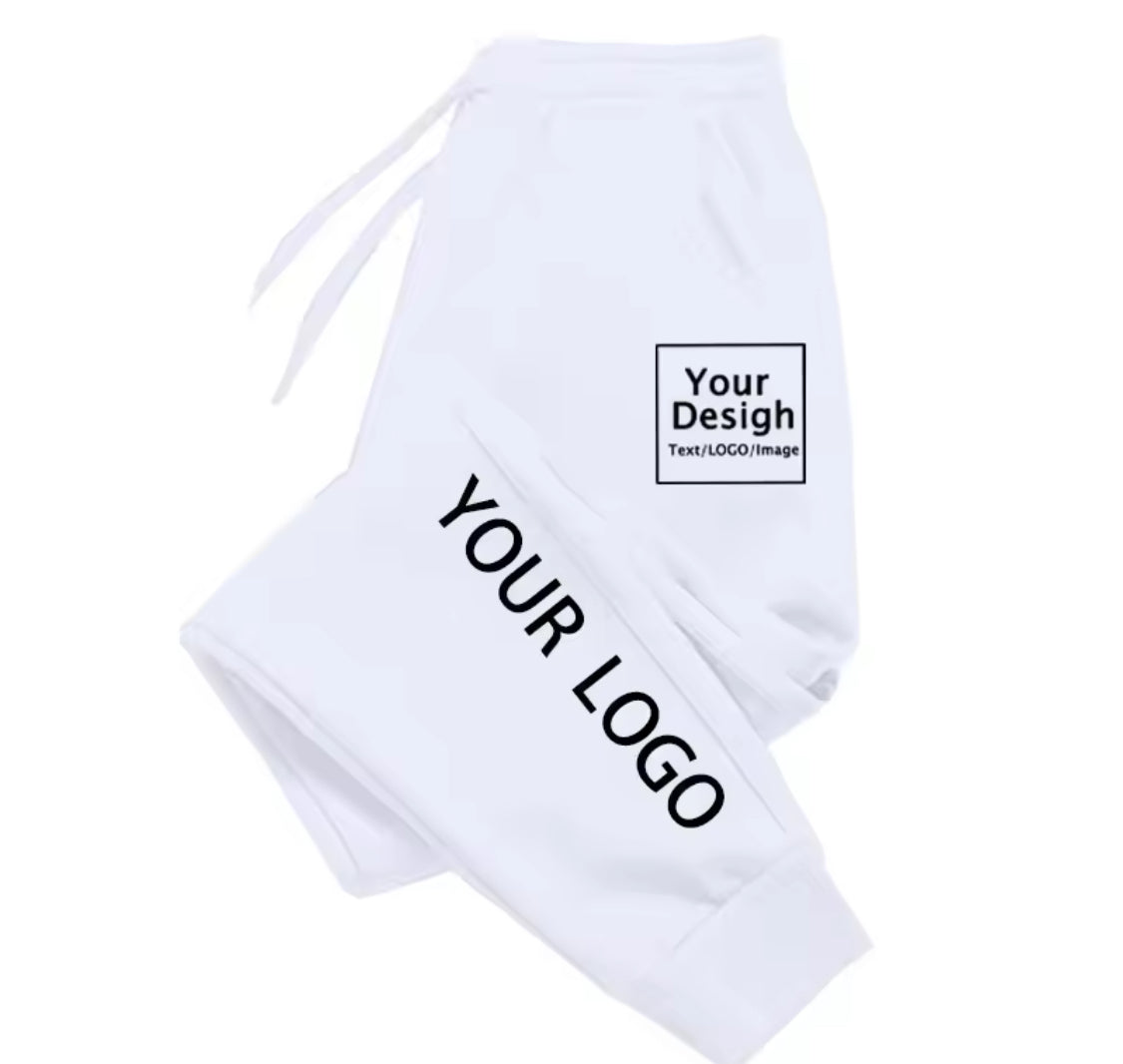 New Custom Logo Long Pants Men