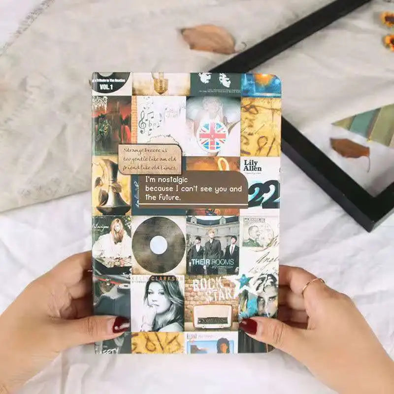 A5 Creative Stationery Vintage Notebook Diary Planner Journal Sketchbook Notepad Soft Kraft Paper Notebooks Gift European Retro