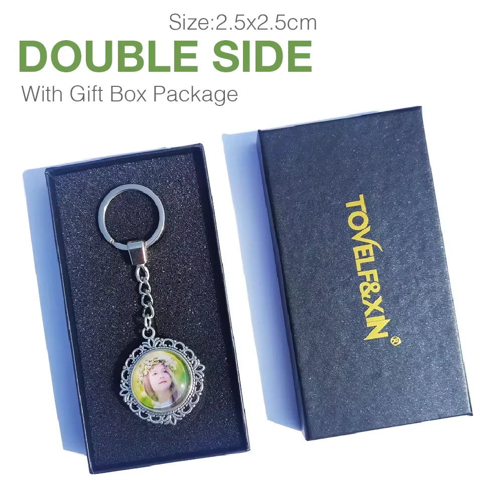 Personalized Photo Pendants Custom Keychain Photo of Your Baby Child Mom Dad Grandparent Loved One Gift for Family Member Gift