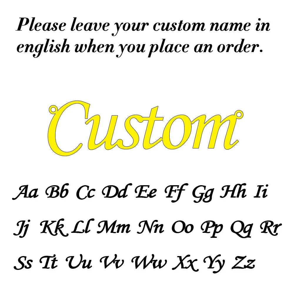 Personalized Custom Name Shoe-buckle Stainless Steel Gift For Women Boyfriend Girlfriend Family Wedding Jewelry Gift
