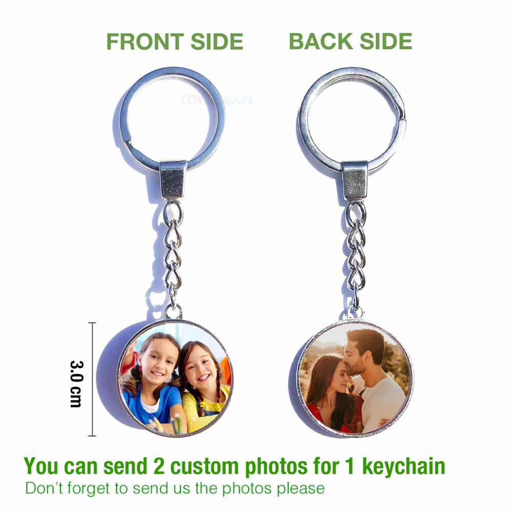 Personalized Photo Pendants Custom Keychain Photo of Your Baby Child Mom Dad Grandparent Loved One Gift for Family Member Gift