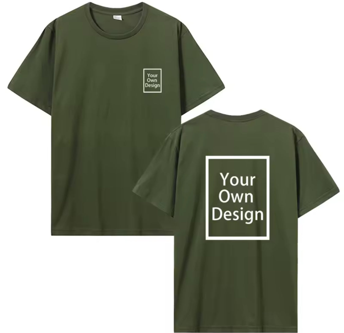 Custom Cotton Customized Print Short Sleeve T Shirt