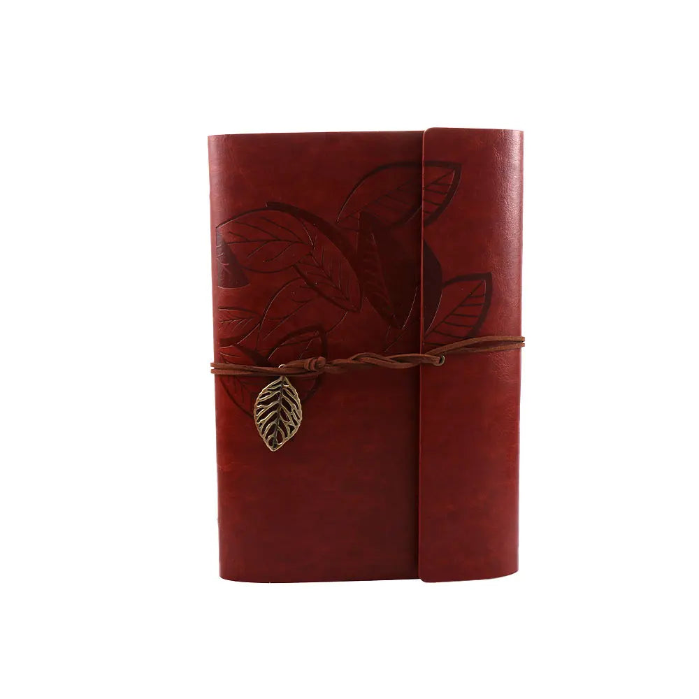 Office Student Gift Sketchbook Loose leaf Journal Kraft Notepad Vintage Notebook Paper Replaceable Spiral Note Book PU Leather