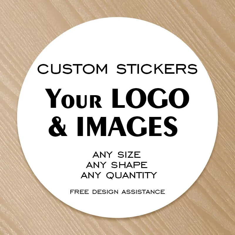 Custom Design Stickers for Any Occasion - Upload Logo/Photo to Create Personalized Decals, Event Decor & Gift Labels
