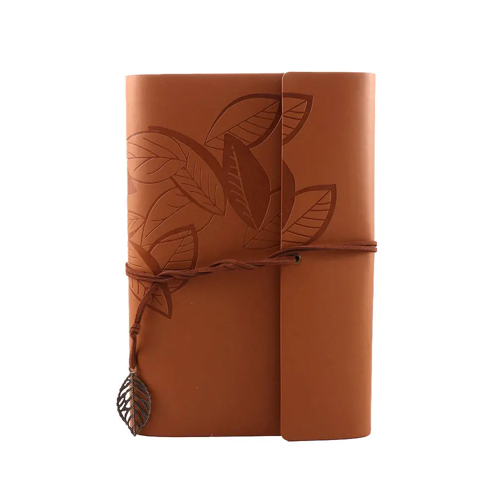 Office Student Gift Sketchbook Loose leaf Journal Kraft Notepad Vintage Notebook Paper Replaceable Spiral Note Book PU Leather
