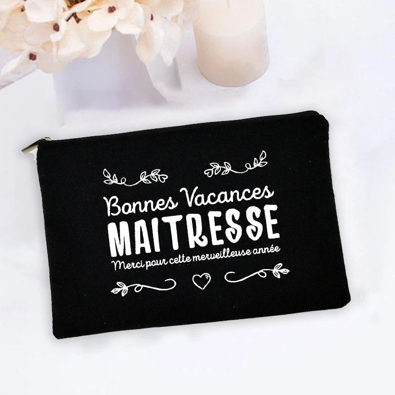 Super Teacher Printed Makeup Bag Teacher Gifts Women Men Cosmetic Bag Pencil Bags Travel Toiletries Organizer Wash Storage Pouch