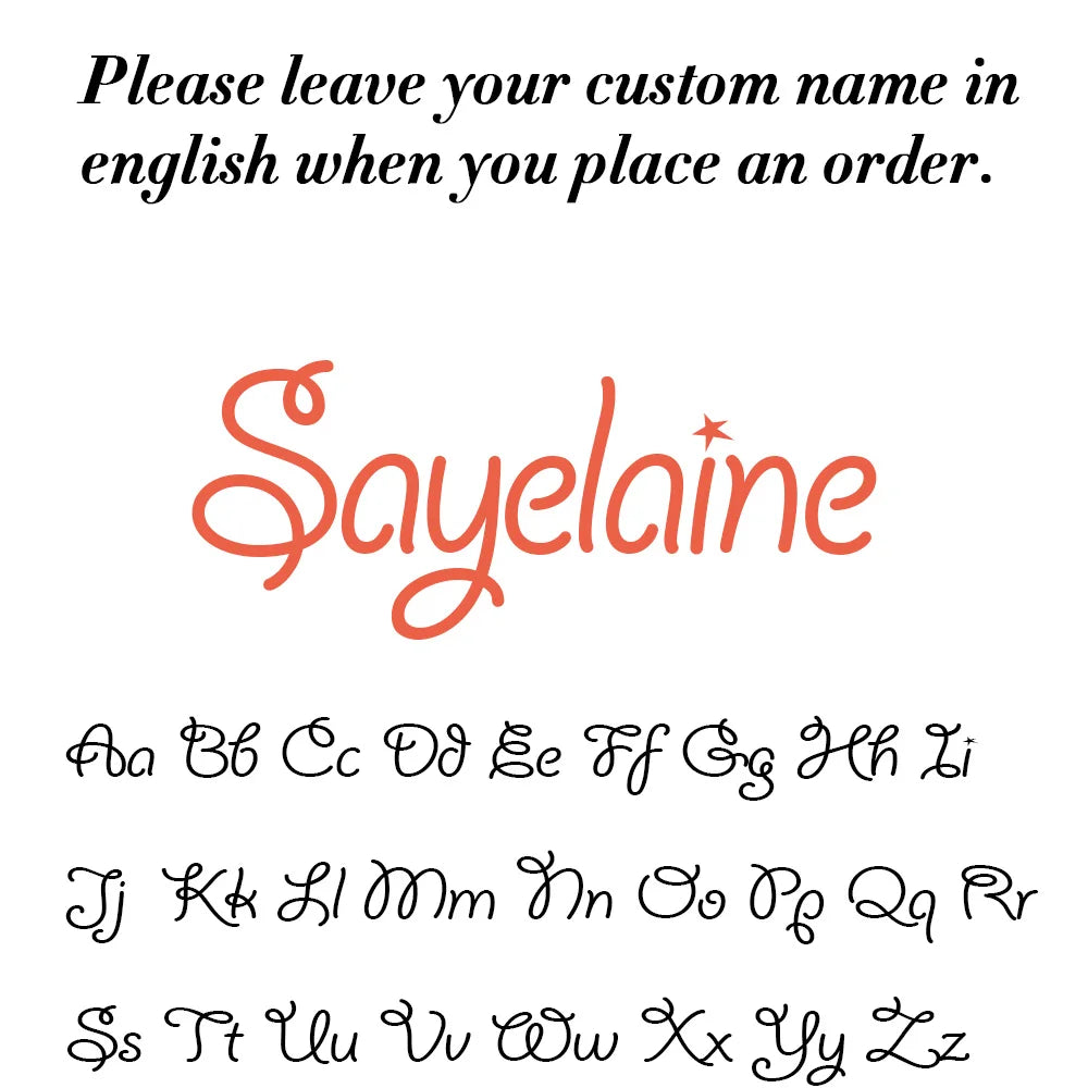 Personalized Custom Name Shoe-buckle Stainless Steel Gift For Women Boyfriend Girlfriend Family Wedding Jewelry Gift