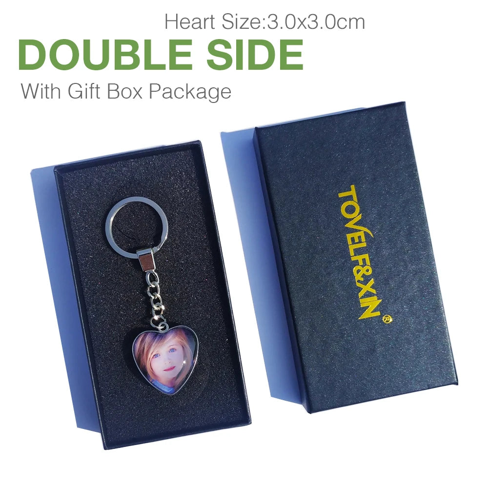 Personalized Photo Pendants Custom Keychain Photo of Your Baby Child Mom Dad Grandparent Loved One Gift for Family Member Gift