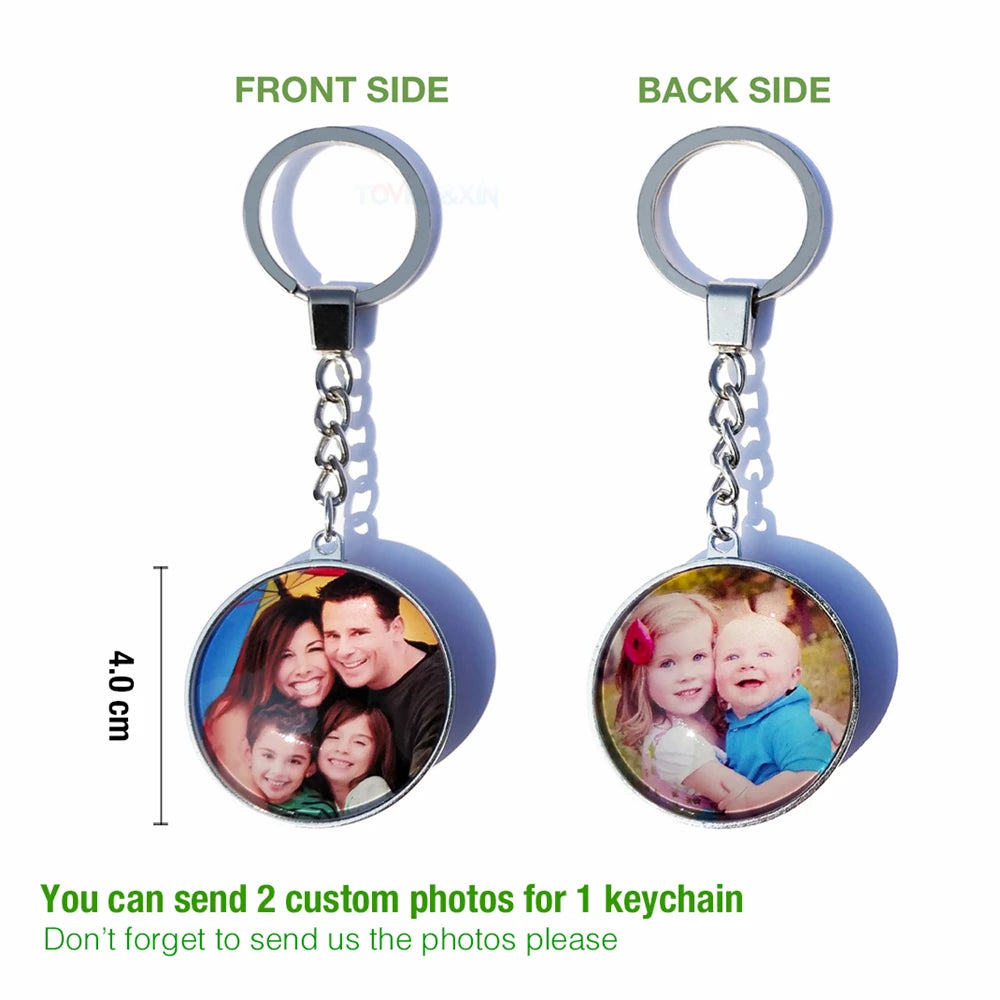 Personalized Photo Pendants Custom Keychain Photo of Your Baby Child Mom Dad Grandparent Loved One Gift for Family Member Gift