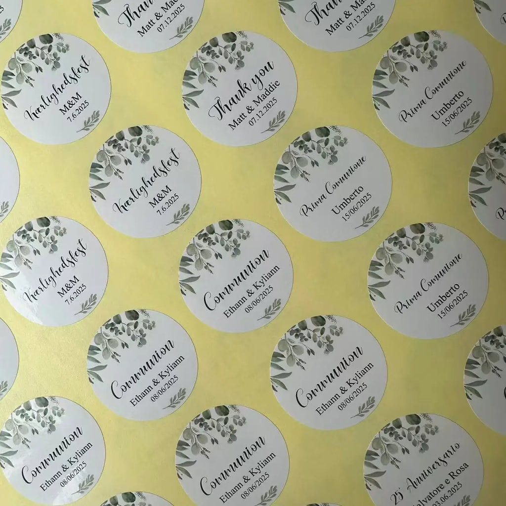 Custom Design Stickers for Any Occasion - Upload Logo/Photo to Create Personalized Decals, Event Decor & Gift Labels