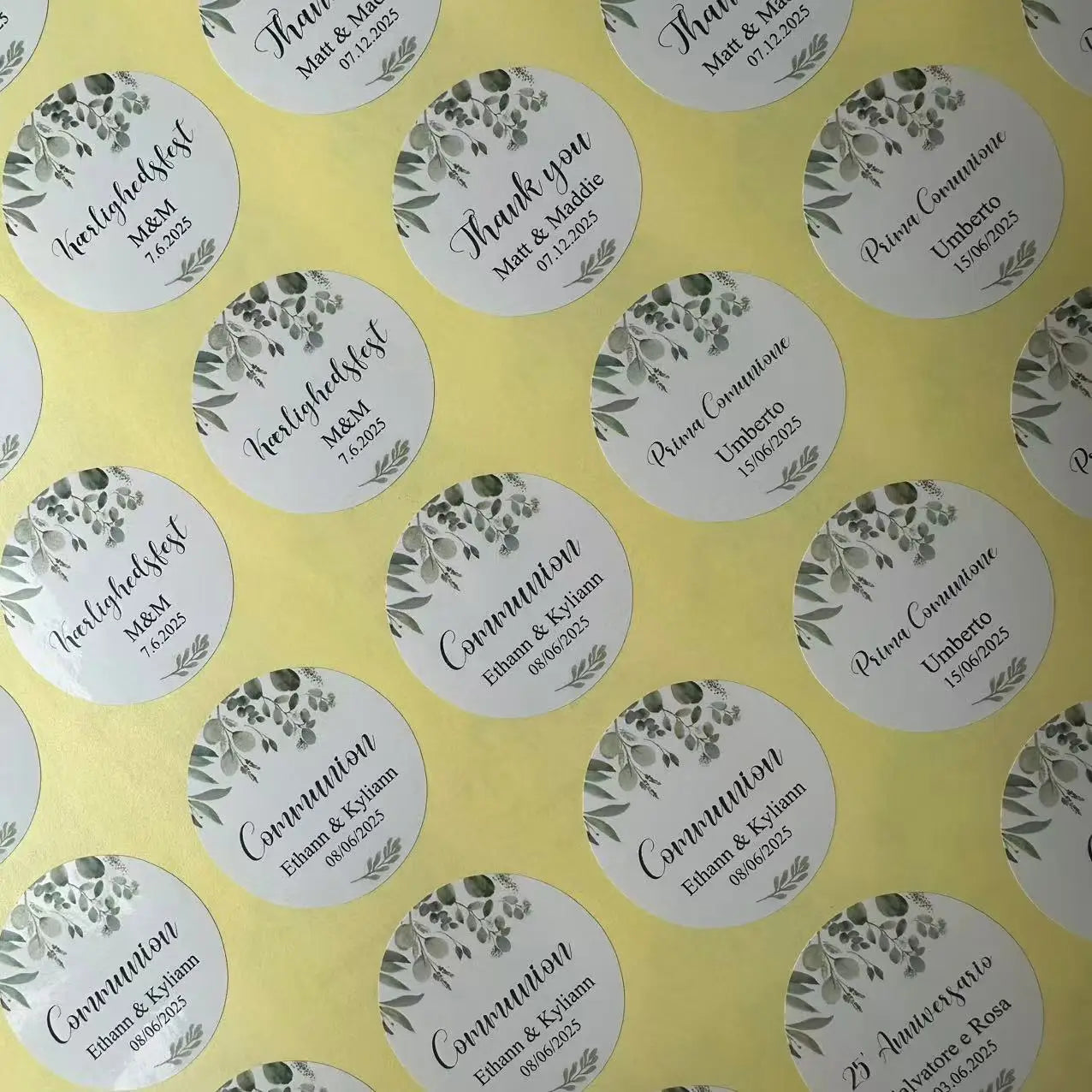 Custom Design Stickers for Any Occasion - Upload Logo/Photo to Create Personalized Decals, Event Decor & Gift Labels